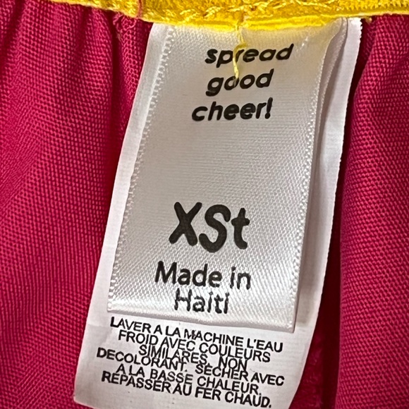 NWT Spread Good Cheer Wonderwink Scrub‎ Pants Hot Pink XST Drawstring 50161 - Picture 5 of 7